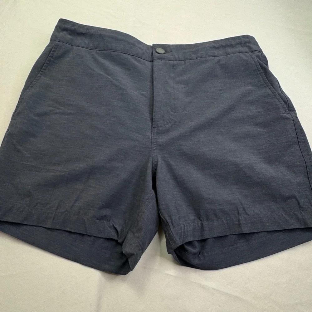Faherty All Day Shorts Mens 31 Charcoal Gray Heather Hybrid Stretch athletic
